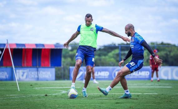 Em semana sem Brasileirão, Bahia realiza segundo treino no CT Evaristo de Macedo