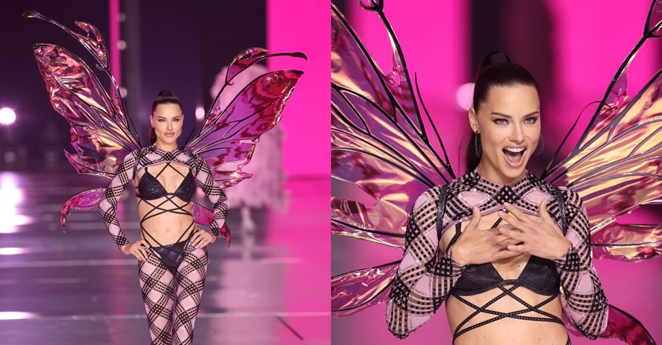 'É a Bahia': Adriana Lima retorna às passarelas no Victoria’s Secret Fashion Show