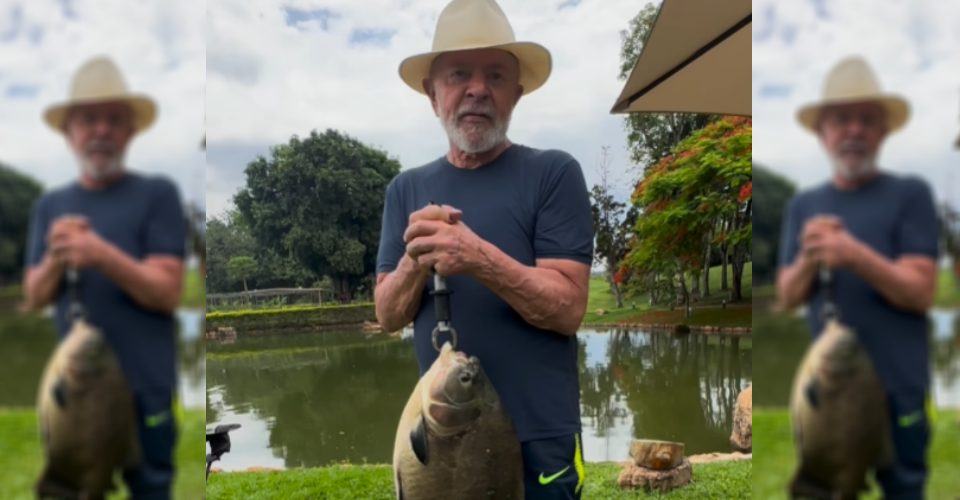 Lula pesca peixe de 6 kg na véspera do aniversário de 79 anos: 'Meu grande presente'