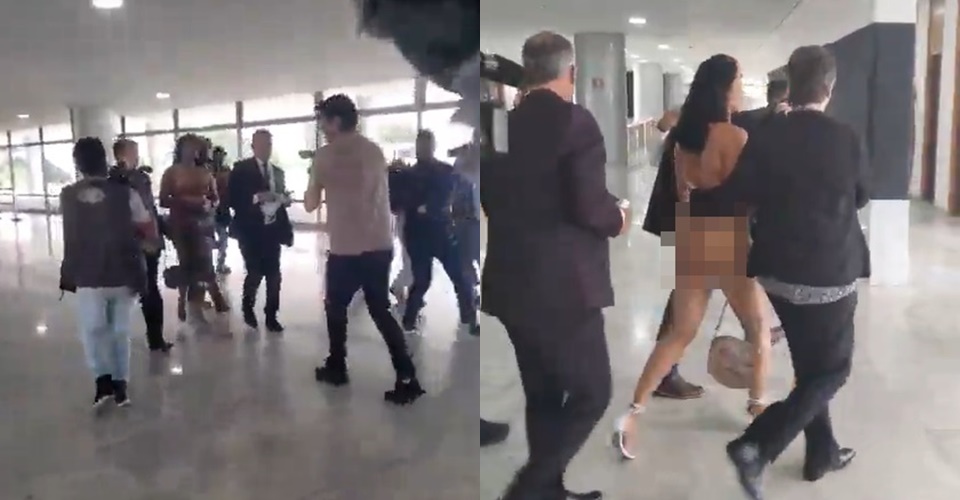 Mulher invade o Palácio do Planalto pelada e pede para falar com Lula; veja vídeo