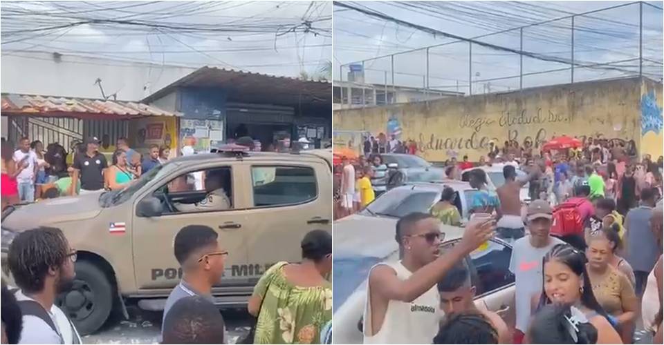 Acabou a festa: população vaia PM após apreensão de carros de som em festa 'paredão'